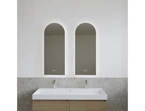 Spiegel Gliss Gaya Boog 40x100cm Indirecte LED Verlichting dimbaar en verwarming