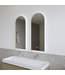 GLISS DESIGN Spiegel Gliss Gaya Boog 40x100cm Indirecte LED Verlichting dimbaar en verwarming
