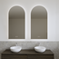 GLISS DESIGN Spiegel Gliss Gaya Boog 50x120cm Indirecte LED Verlichting dimbaar en verwarming