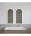 GLISS DESIGN Spiegel Gliss Gaya Boog 50x120cm Indirecte LED Verlichting dimbaar en verwarming