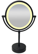 Make Up spiegel met licht Mat Zwart - 38.4145 Make Up spiegel met licht Mat Zwart - 38.4145