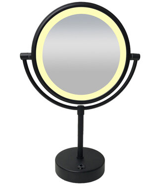 Wiesbaden Make Up spiegel met licht Mat Zwart - 38.4145