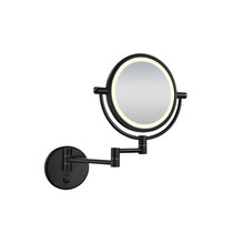 Make Up Spiegel Mat Zwart Wandmontage Kantelbaar - 38.4140