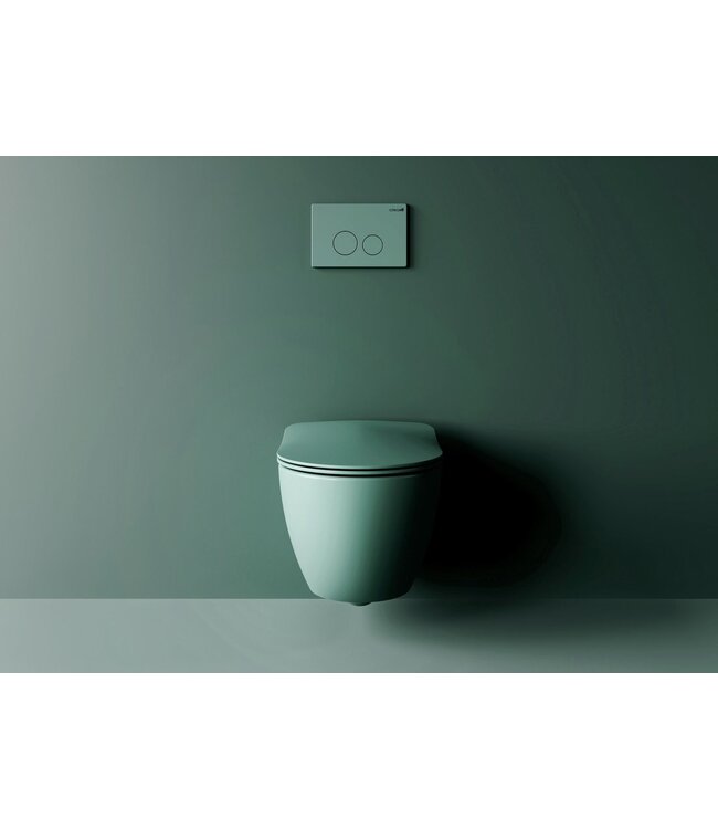 Creavit Freedom Toiletbril Mat Groen duroplast softclose toiletzitting 36x44,5cm