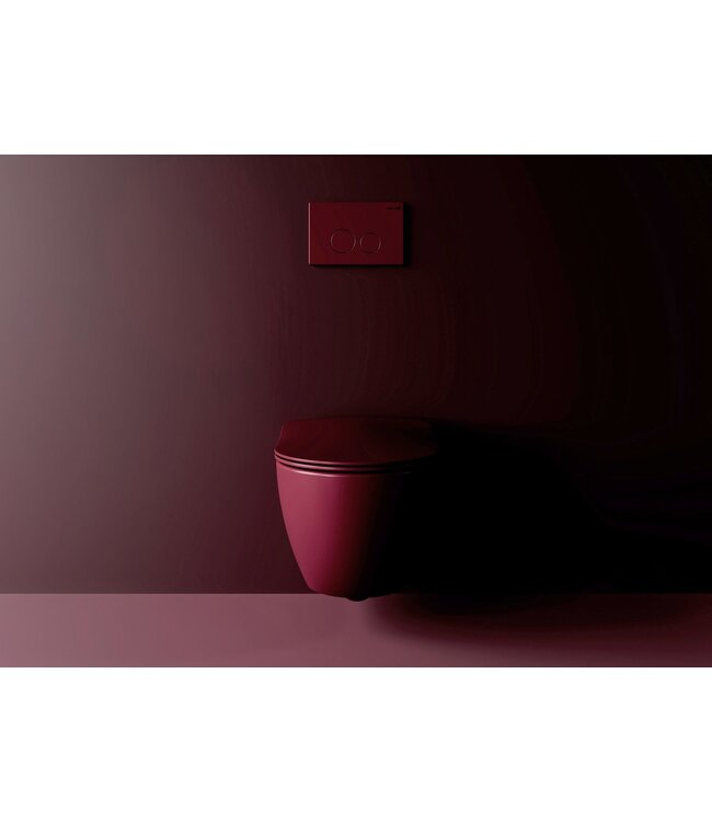 Creavit Freedom Toiletbril Mat Berry Rood duroplast softclose toiletzitting 36x44,5cm