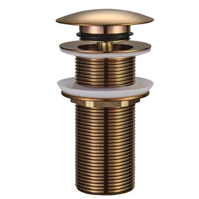 Afvoerplug Geborsteld brons koper Wiesbaden Unimatch Clickwaste Verlengd 5/4" 10cm - 33.4476