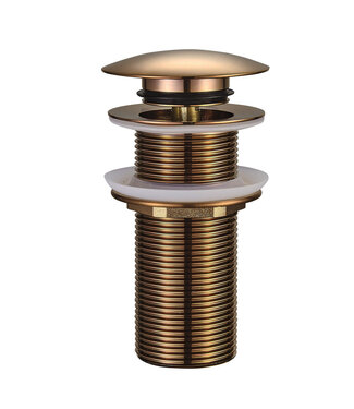 Wiesbaden Afvoerplug Geborsteld brons koper Wiesbaden Unimatch Clickwaste Verlengd 5/4" 10cm - 33.4476
