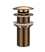 Afvoerplug Geborsteld brons koper Wiesbaden Unimatch Clickwaste Verlengd 5/4" 10cm - 33.4476
