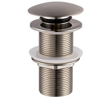 Afvoerplug Geborsteld Staal Wiesbaden Unimatch Clickwaste Verlengd 5/4" 10cm - 33.4472