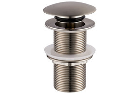 Afvoerplug Geborsteld Staal Wiesbaden Unimatch Clickwaste Verlengd 5/4" 10cm - 33.4472