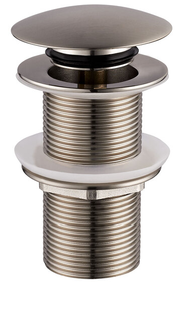 Afvoerplug Geborsteld Staal Wiesbaden Unimatch Clickwaste Verlengd 5/4" 10cm - 33.4472