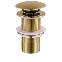 Afvoerplug Geborsteld Messing Wiesbaden Unimatch Clickwaste Verlengd 5/4" 10cm - 33.4475