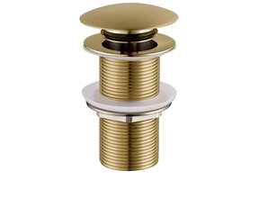 Afvoerplug Geborsteld Messing Wiesbaden Unimatch Clickwaste Verlengd 5/4" 10cm - 33.4475