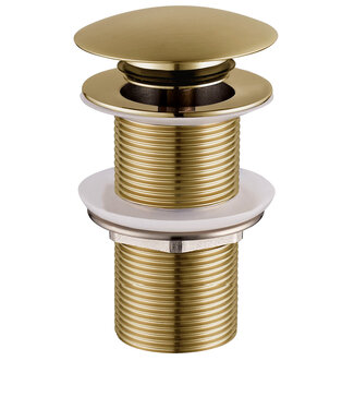 Wiesbaden Afvoerplug Geborsteld Messing Wiesbaden Unimatch Clickwaste Verlengd 5/4" 10cm - 33.4475