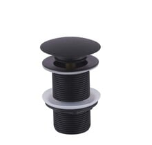 Afvoerplug Mat Zwart Wiesbaden Unimatch Clickwaste Verlengd 5/4" 10cm - 33.4473