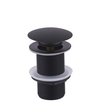 Afvoerplug Mat Zwart Wiesbaden Unimatch Clickwaste Verlengd 5/4" 10cm - 33.4473