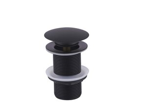 Afvoerplug Mat Zwart Wiesbaden Unimatch Clickwaste Verlengd 5/4" 10cm - 33.4473