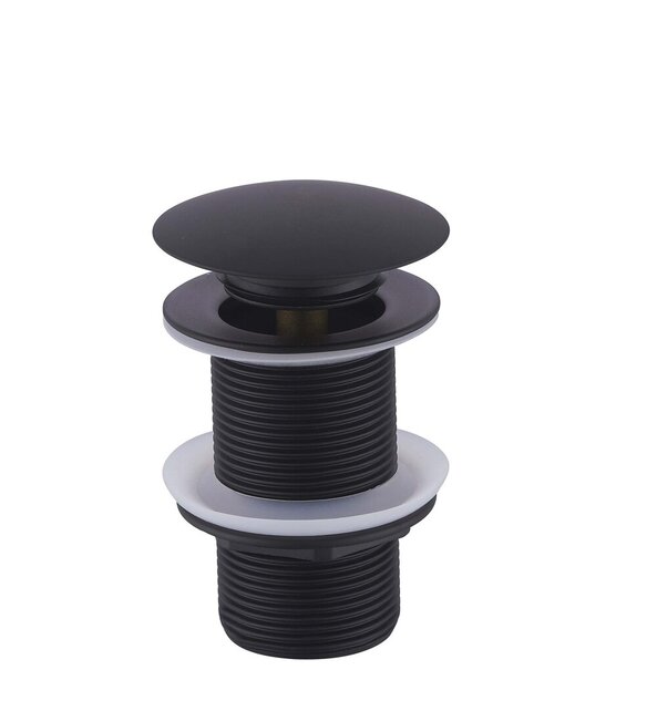 Afvoerplug Mat Zwart Wiesbaden Unimatch Clickwaste Verlengd 5/4" 10cm - 33.4473