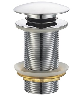 Wiesbaden Afvoerplug Chroom Wiesbaden Unimatch Clickwaste Verlengd 5/4" 10cm - 33.4471