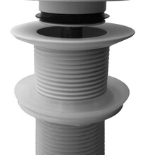 Afvoerplug Glans Wit Wiesbaden Unimatch Clickwaste Verlengd 5/4" 10cm - 33.4489