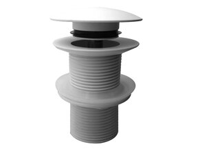 Afvoerplug Glans Wit Wiesbaden Unimatch Clickwaste Verlengd 5/4" 10cm - 33.4489