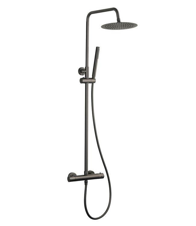 Opbouw Regendouche Xellanz Sen ECO Gunmetal thermostatische regendoucheset – 29.3849