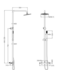 Opbouw Regendouche Xellanz Sen ECO Gunmetal thermostatische regendoucheset – 29.3849