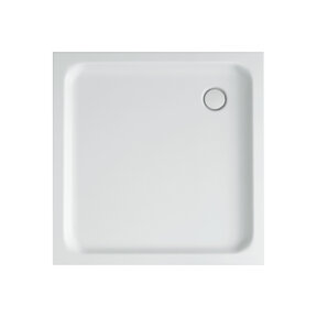 Douchebak Glossy 90x90x4cm Acryl Wit Creavit Aloni Laag Douchebak