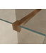Wiesbaden Douchewand 80cm Wiesbaden Less⎢Geborsteld Brons Koper⎢8mm Spiegel naar Rookglas - 20.3163