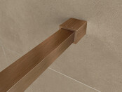 Douchewand 90cm Wiesbaden Less⎢Geborsteld Brons Koper⎢8mm Spiegel naar Rookglas - 20.3170