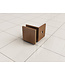 Douchewand 90cm Wiesbaden Less⎢Geborsteld Brons Koper⎢8mm Spiegel naar Rookglas - 20.3170