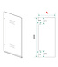 Douchewand 90cm Wiesbaden Less⎢Geborsteld Brons Koper⎢8mm Spiegel naar Rookglas - 20.3170
