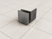 Douchewand 80cm Wiesbaden Less⎢Gunmetal⎢8mm Spiegel naar Rookglas - 20.3162