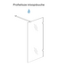 Douchewand 120cm Wiesbaden Less⎢Mat Wit⎢8mm Spiegel naar Rookglas - 20.3181