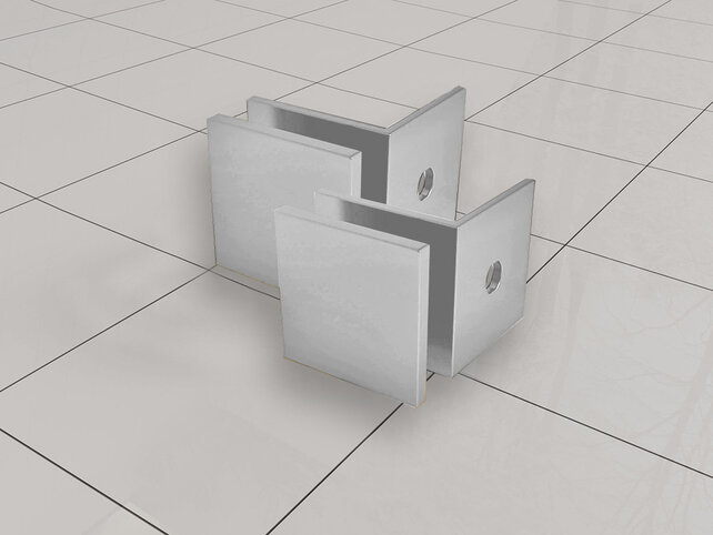 Douchewand 80cm Wiesbaden Less⎢Chroom⎢8mm Spiegel naar Rookglas - 20.3157