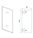 Douchewand 90cm Wiesbaden Less⎢Chroom⎢8mm Spiegel naar Rookglas - 20.3164