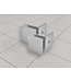 Douchewand 90cm Wiesbaden Less⎢Chroom⎢8mm Spiegel naar Rookglas - 20.3164