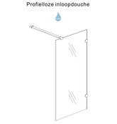 Douchewand 100cm Wiesbaden Less⎢Chroom⎢8mm Spiegel naar Rookglas - 20.3171 Douchewand 100cm Wiesbaden Less⎢Chroom⎢8mm Spiegel naar Rookglas - 20.3171