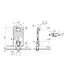 Inbouwreservoir Toilet Vitra V-Fix Prime 8cm - 3/6L