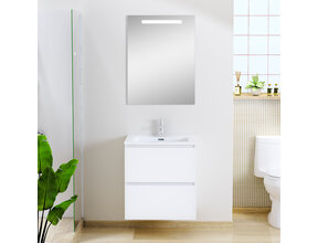 Sephia badmeubel compleet met LED spiegel 60 cm mat wit - 38.4313