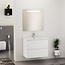 Wiesbaden Sephia badmeubel compleet met LED spiegel 80 cm mat wit - 38.4300