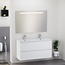 Wiesbaden Sephia badmeubel compleet met LED spiegel 120 cm mat wit - 38.4310