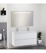 Sephia badmeubel compleet met LED spiegel 120 cm mat wit - 38.4310