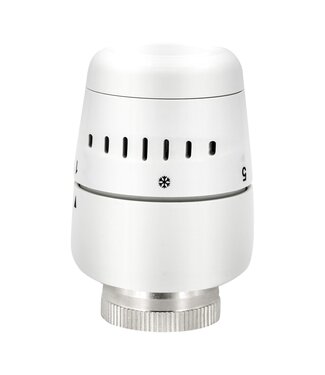 BELRAD Radiatorkraan Thermostaatknop Wit M30X1/2"