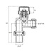 Radiatorkraan Mat Zwart Axiaal Thermostatische radiatorventiel 1/2''x15mm