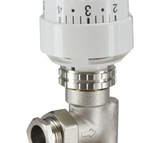 Radiatorkraan Wit Axiaal Thermostatische radiatorventiel 1/2''x15mm