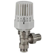 Radiatorkraan Wit Haaks Thermostatische radiatorventiel 1/2''x15mm