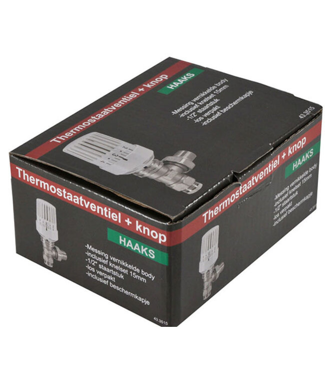 Radiatorkraan Wit Haaks Thermostatische radiatorventiel 1/2''x15mm