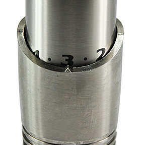 Radiatorkraan Thermostaatknop M-30 geborsteld staal