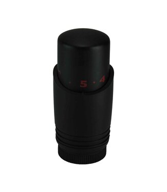 Wiesbaden Radiatorkraan Thermostaatknop M-30 Mat Zwart